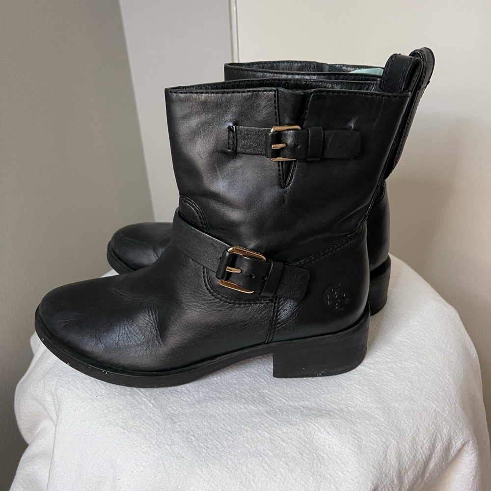 Tory Burch moto boot , SZ 7, black